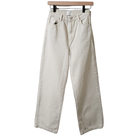 Abrand Denim - Abrand 94 High & Wide Jeans Cream Size 25/7
